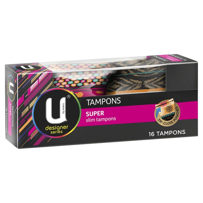 U By Kotex Designer Series Tampons Super 16