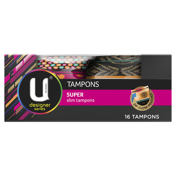 U By Kotex Designer Series Tampons Super 16