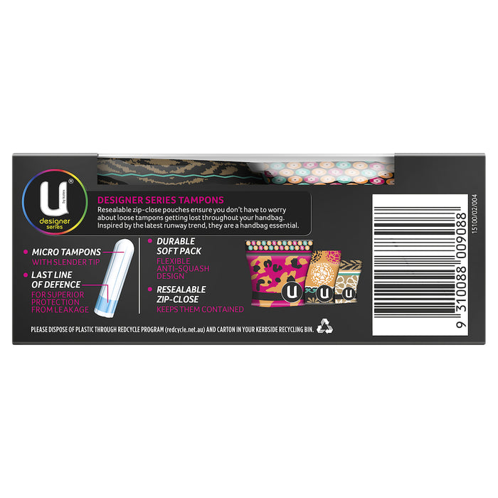 U By Kotex Designer Series Tampons Super 16