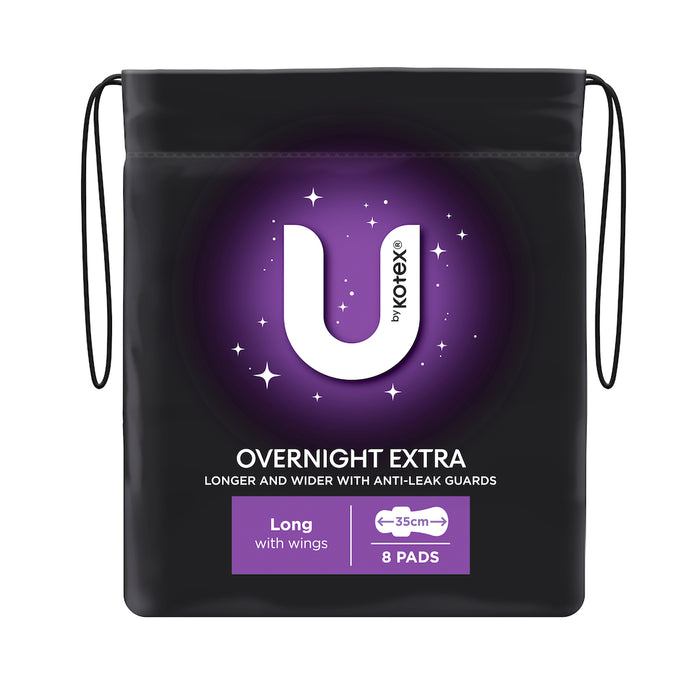 U By Kotex Maxi Pad Overnight Long 8