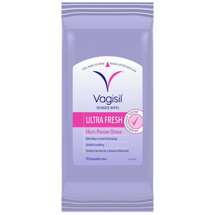 Vagisil 女性袋装湿巾 20 片