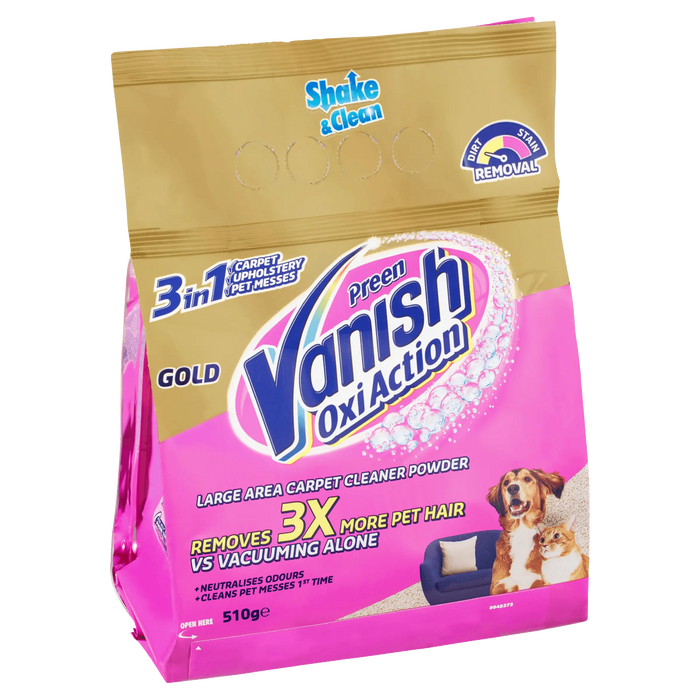 VANISH OXI ACTION 3IN1 CARPET CLEANER POWDER 510G