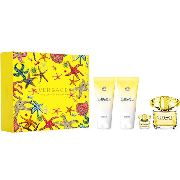 Versace Yellow Diamond 4 Piece Gift Set