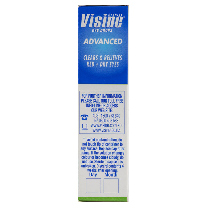 Visine Eye Drops Advanced 15ml