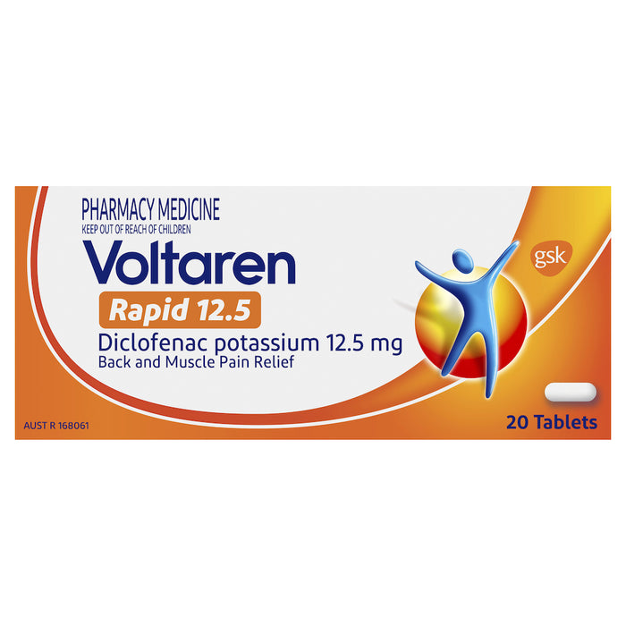 Voltaren Rapid 12.5mg 20 Tablets