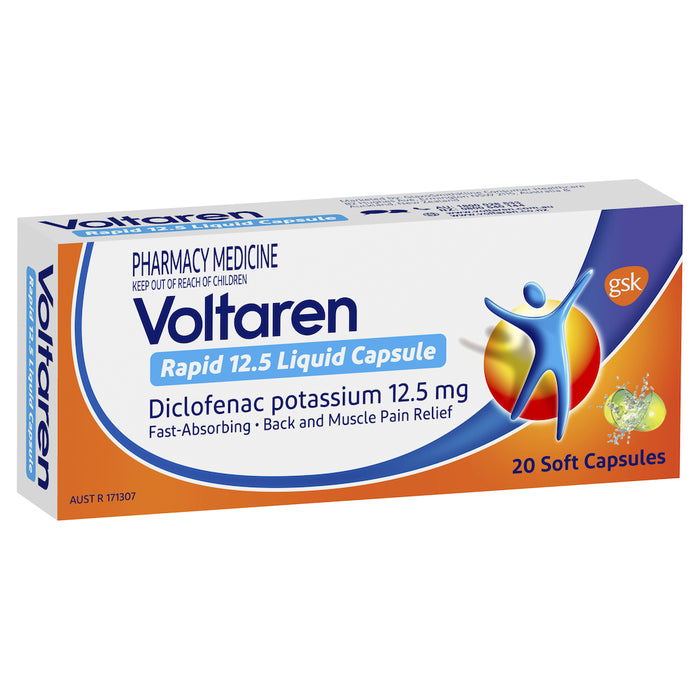 Voltaren Rapid 12.5mg Liquid Capsules 20