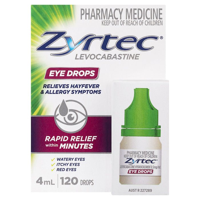 Zyrtec Eye Drops Levocabastine 4ml