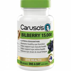Caruso's Herbal Bilberry Tablets 50