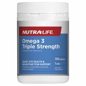 Nutra-Life Fish Oil Triple Strength Omega 3 150 Capsules
