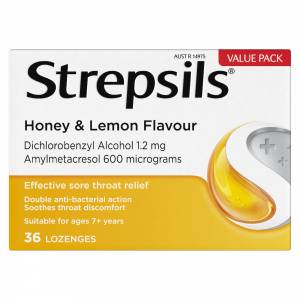 Strepsils Lozenges Honey & Lemon 36