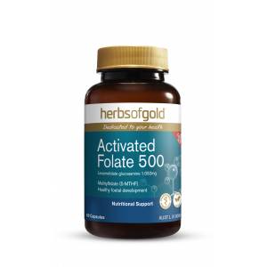 Herbs Of Gold Activated Folate 500 60 Capsules