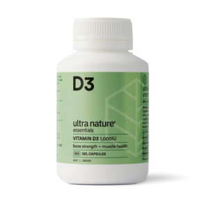 Ultra Nature Essentials Vitamin D3 250 Capsules