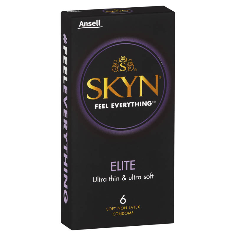 Ansell Lifestyles Condoms Skyn Elite Latex Free 6 Pack 2279