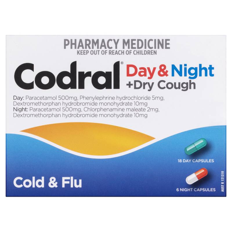 Codral Pe Cold And Flu Cough Day And Night Capsules 24 5873