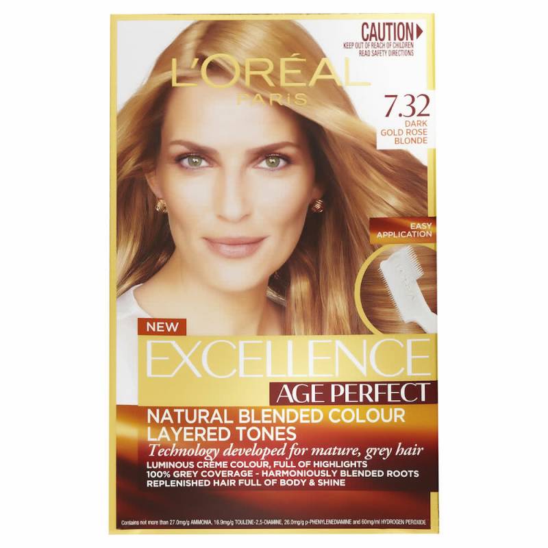 L'Oreal Excellence Age Perfect 7.32 Dk Gold Blonde