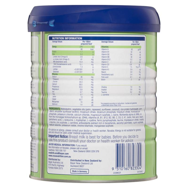 Novalac Allergy 800g